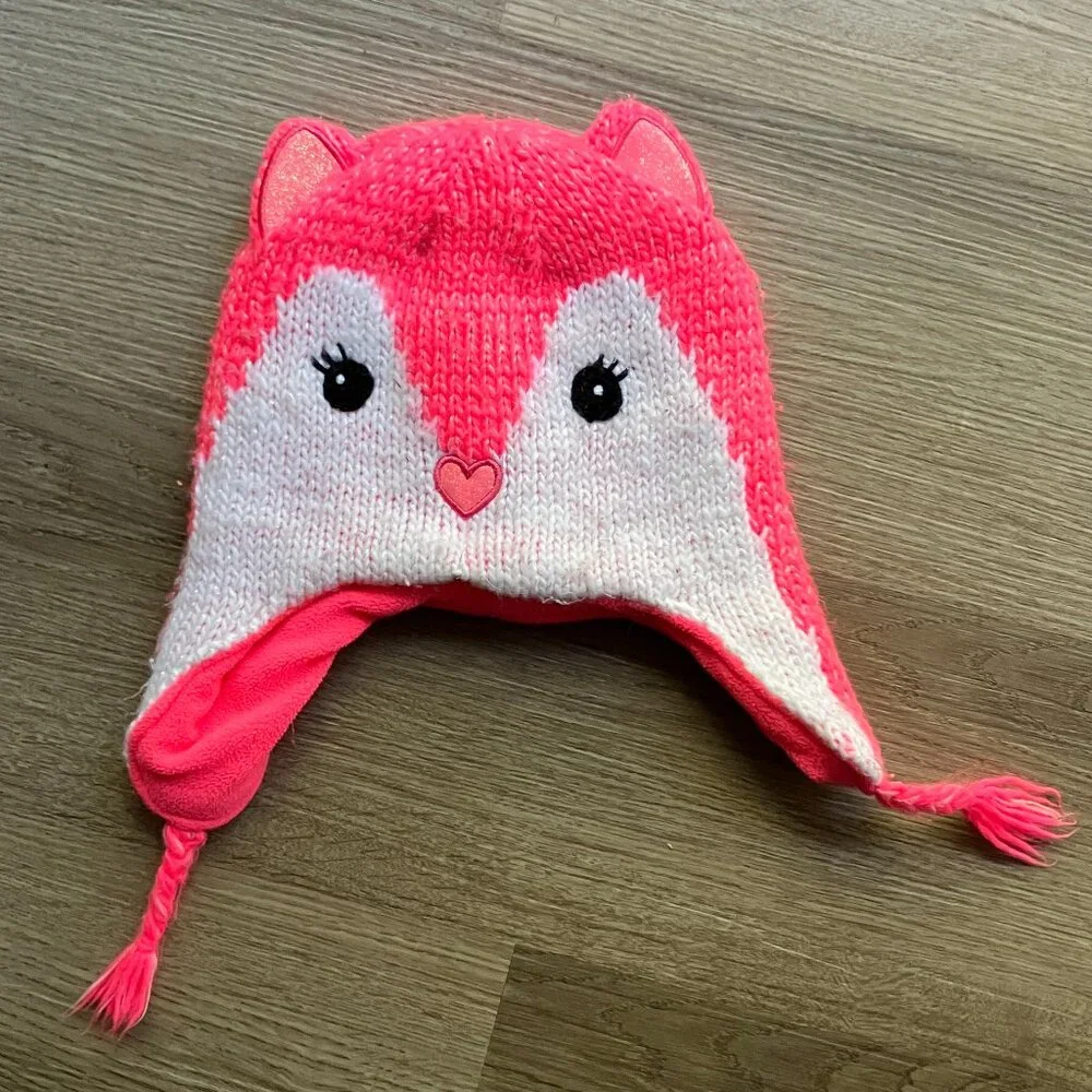 S/M The Children's Place Knit Fox Winter Hat